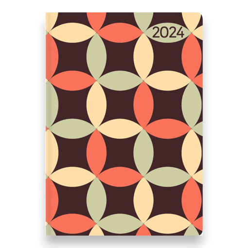 Picture of POCKET DIARY RETRO WEEK TO VIEW 2024